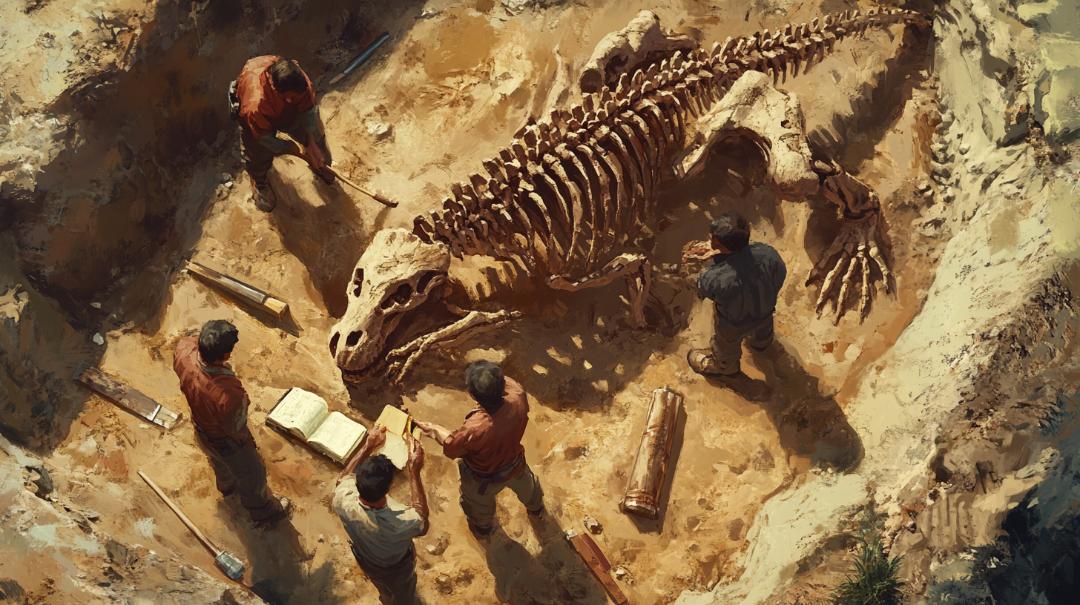 Dinosaur excavation