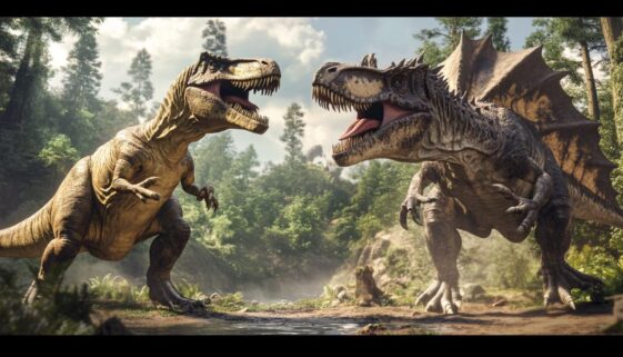 Tyrannosaurus Rex and Spinosaurus