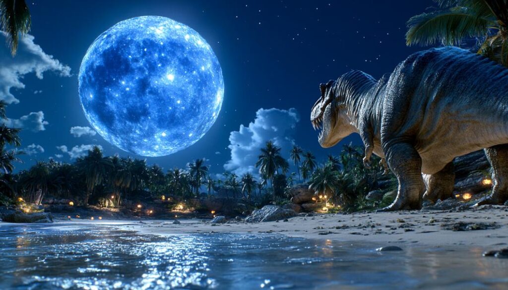 Dinosaurs and the Moon