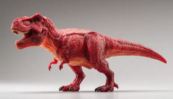 ハピネット ブロッコ ダイナソーシリーズ レッドティラノをイメージした赤いティラノサウルスの恐竜フィギュア