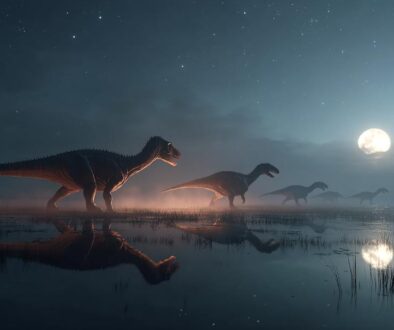 Dinosaurs and the Moon