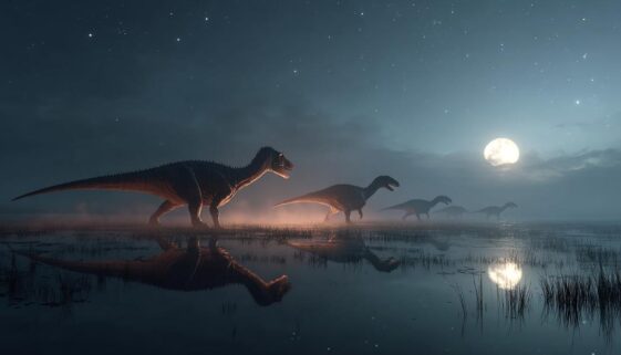 Dinosaurs and the Moon