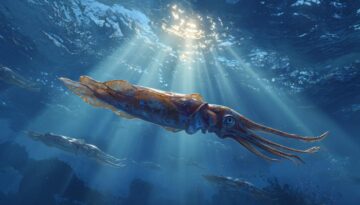 The Cretaceous Sea and Squid