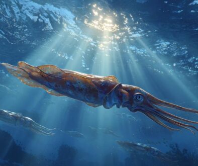 The Cretaceous Sea and Squid
