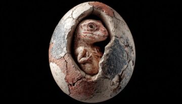Analyzing small hadrosaur eggs with CT scans