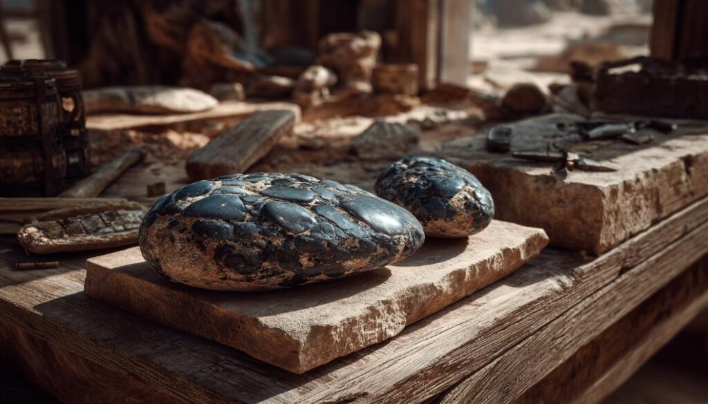 Dinosaur “gastroliths”