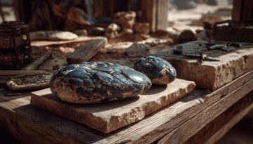 Dinosaur “gastroliths”