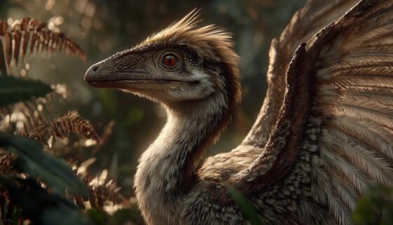 Dinosaurs washed their faces with their wings.
