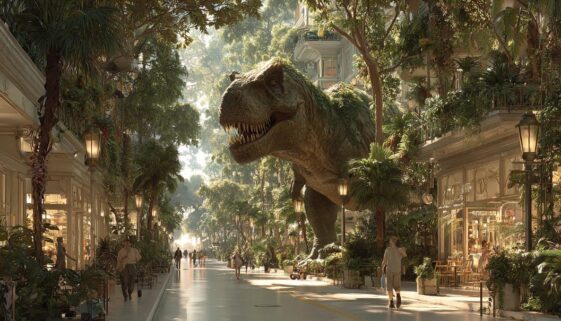 If dinosaurs and humans switched places