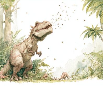 What happens when a dinosaur sneezes